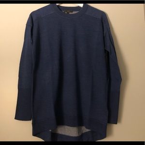 blue jcrew merino wool sweater